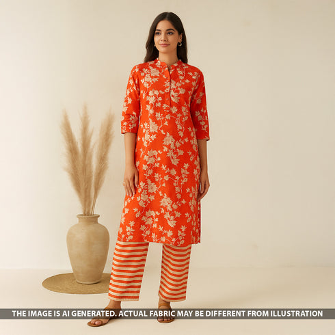 Digital Print Viscose Crepe Fabric F-5167
